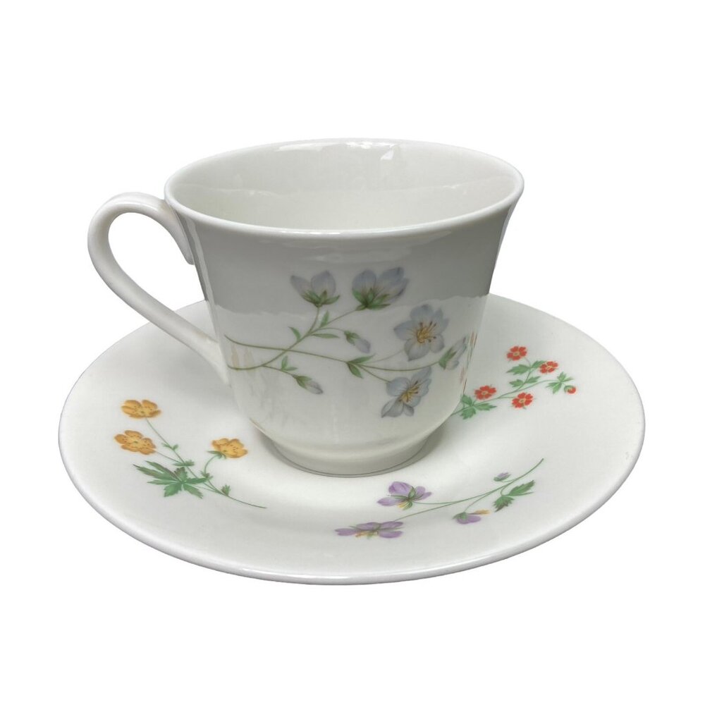 Vintage Royal Doulton Springtime Teacup & Saucer 1975 England Cottagecore